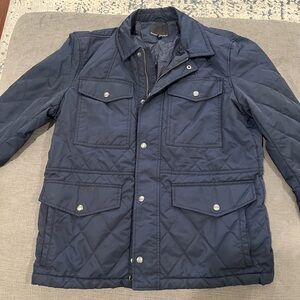 Banana Republic Dark Blue Quilted Field Jacket